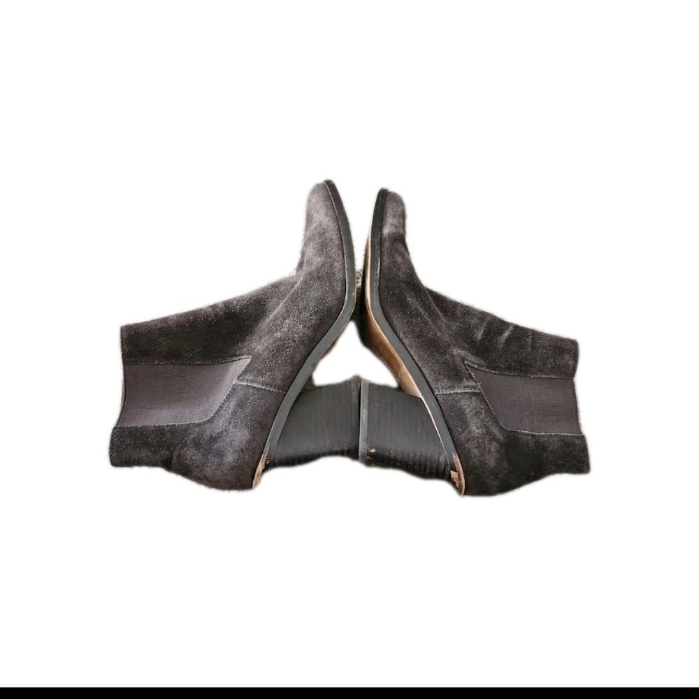 Rag & Bone Womens Brown Suede Pointed Toe Razor Chelsea Bootie In Asphalt Suede - Picture 8 of 13